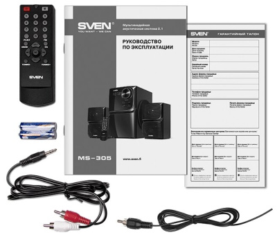 Компьютерная акустика 2.1 SVEN MS-305 Black Компьютерная акустика 2.1 SVEN MS-305 Black