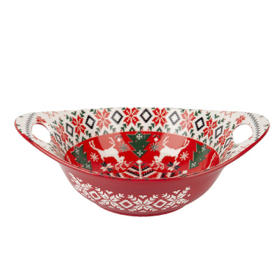 Салатник Nouvelle Home Север 22,5х15х6,5 см красный 0860580