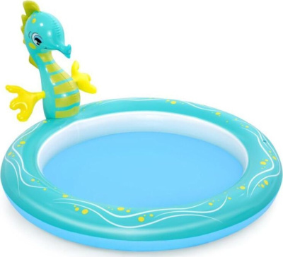 Бассейн надувной Bestway 53114  SEAHORSE 188*160*86см (8944) с разбрызгивателем