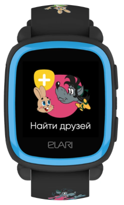 Умные часы детские Elari KidPhone «Ну, Погоди!» Black