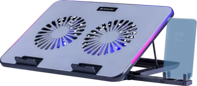 Теплоотводящая подставка Defender NS-519 15.6" RGB (USB) Grey