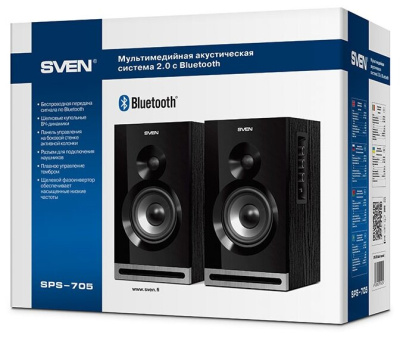 Компьютерная акустика 2.0 SVEN SPS-705 Black