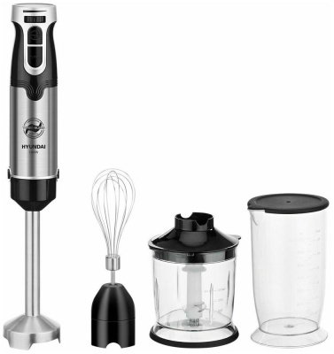 Блендер погружной Hyundai HYB-H3935 черный/серебристый