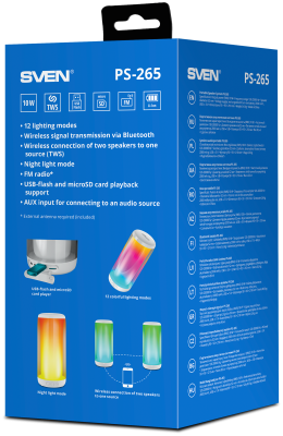 Портативная акустика SVEN PS-265 белый