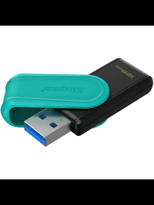 USB накопитель 128Gb USB3.2 Kingston DataTraveler Exodia S Черный+Бирюзовый