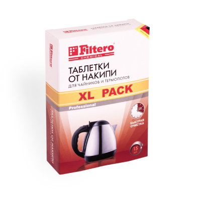 Таблетки Filtero XL Pack от накипи для чайников и термопотов (609)