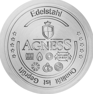 Кастрюля AGNESS 937-321 красная 2,5л