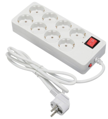 Сетевой фильтр Buro 800SH-1.8-W 1.8м (8 розеток) White