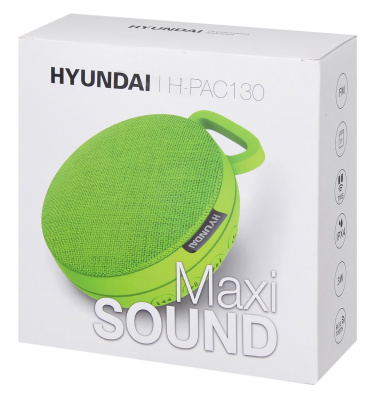 Портативная акустика Hyundai H-PAC130 светло-зеленый