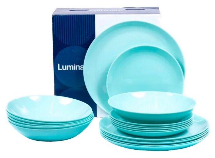 Столовый сервиз Luminarc Diwali Light Turquoise P2963 18пр.