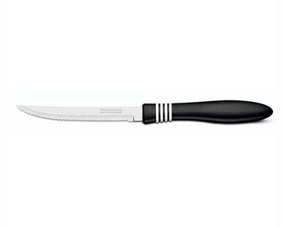 Ножи для мяса Tramontina Cor & Cor 13см 2 шт в блистере чёрный 23450/205