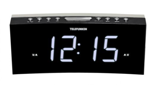 Радиобудильник TELEFUNKEN TF-1569U черный c белым