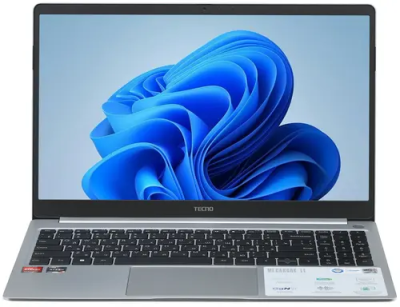Ноутбук TECNO MegaBook T1 Ryzen 5 5560U/16Gb/1Tb SSD/Vega 6/15.6" FHD IPS (DOS) Silver