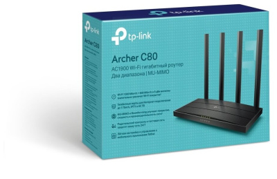Wi-Fi роутер TP-Link Archer C80 черный