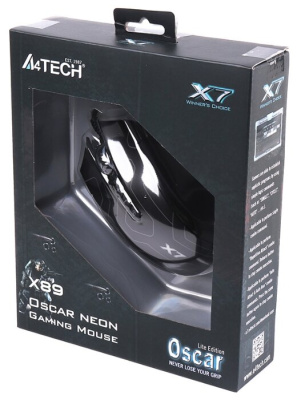 Мышь A4Tech X89 Maze Black USB