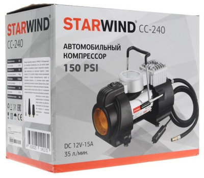 Компрессор автомобильный StarWind CC-240
